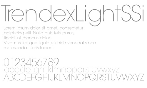 font carti de vizita TrendexLightSSi