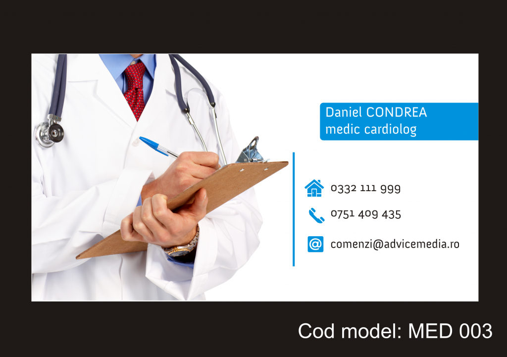 model carti de vizita medici MED 003
