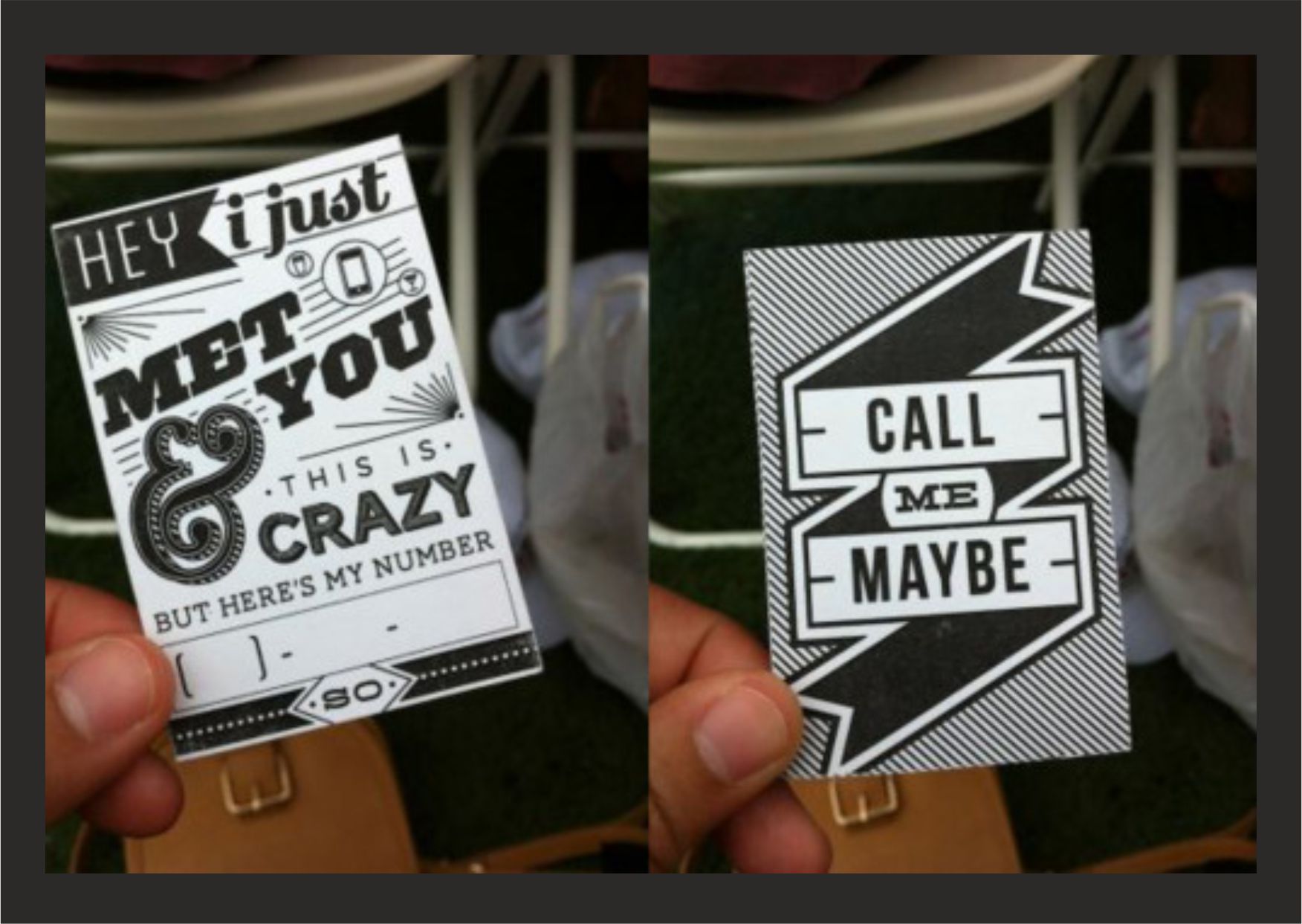 call me maybe carte de vizita