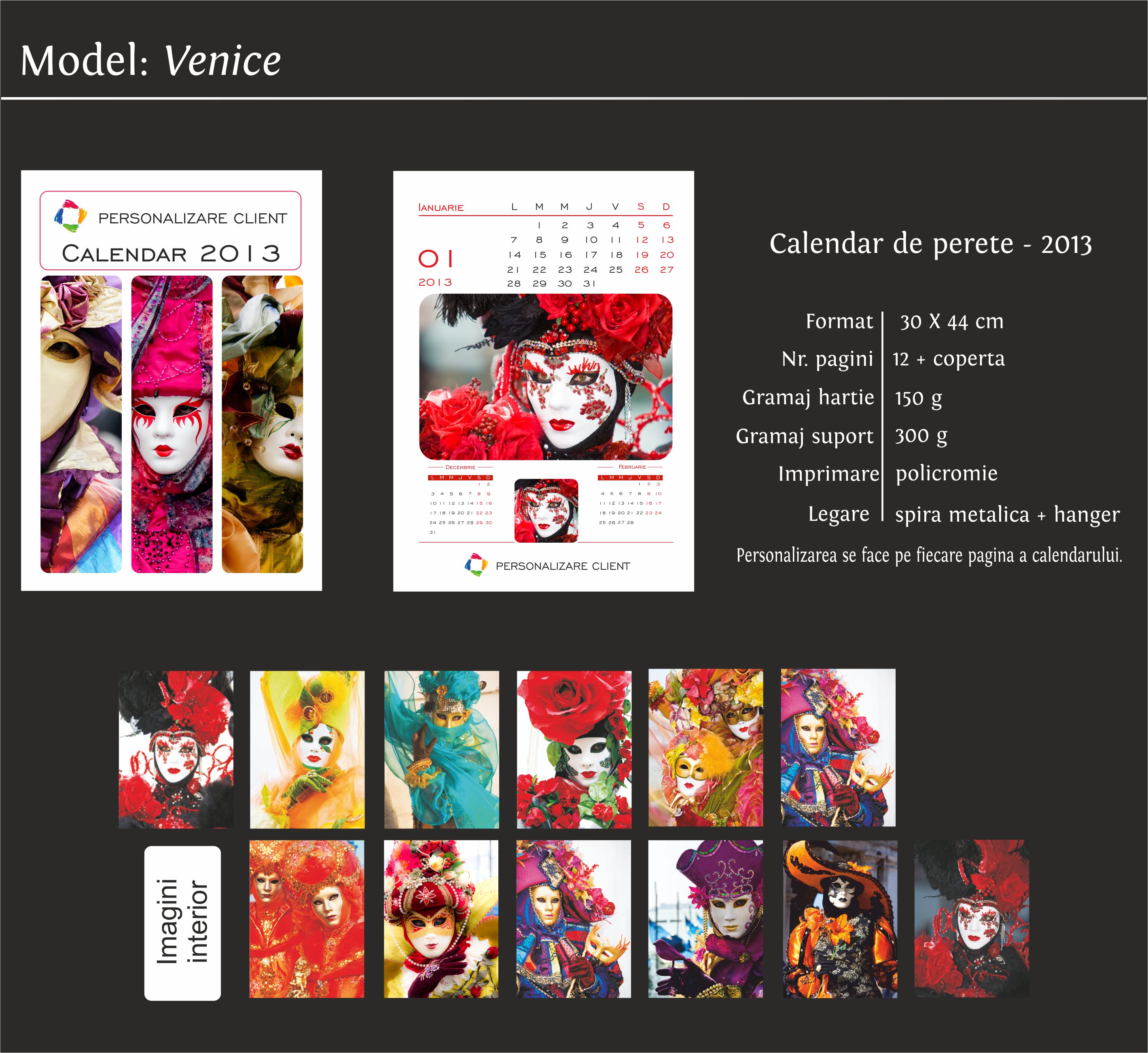 calendare de perete model Venice