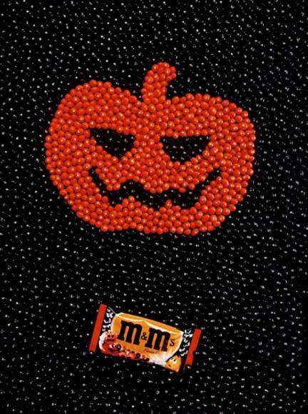 M&M Halloween poster
