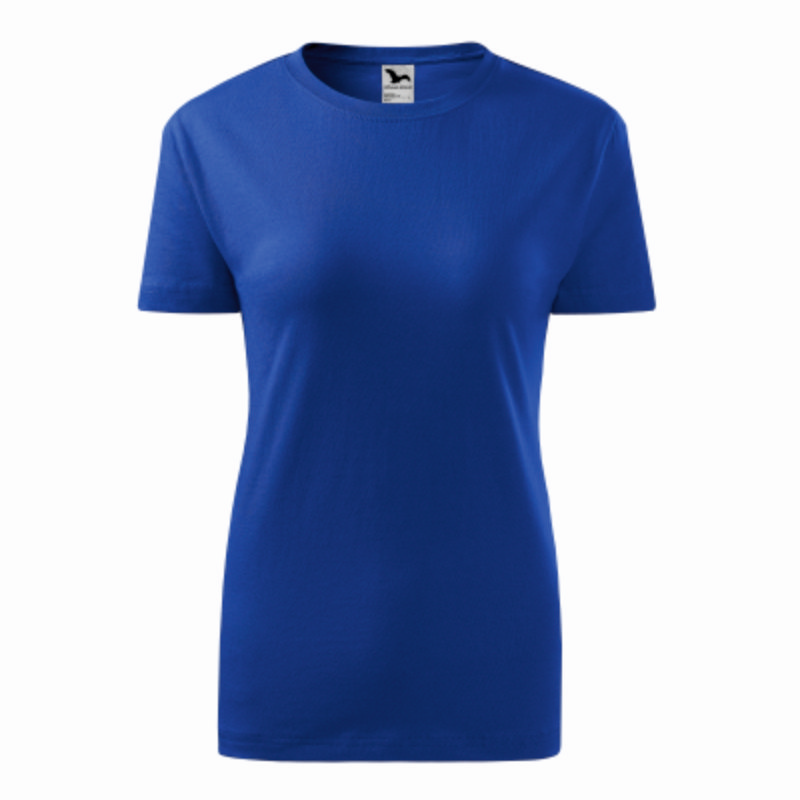Tricou femei 100% bumbac albastru Tricou femei 100% bumbac albastru