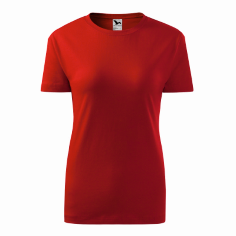 Tricou femei 100% bumbac rosu Tricou femei 100% bumbac rosu