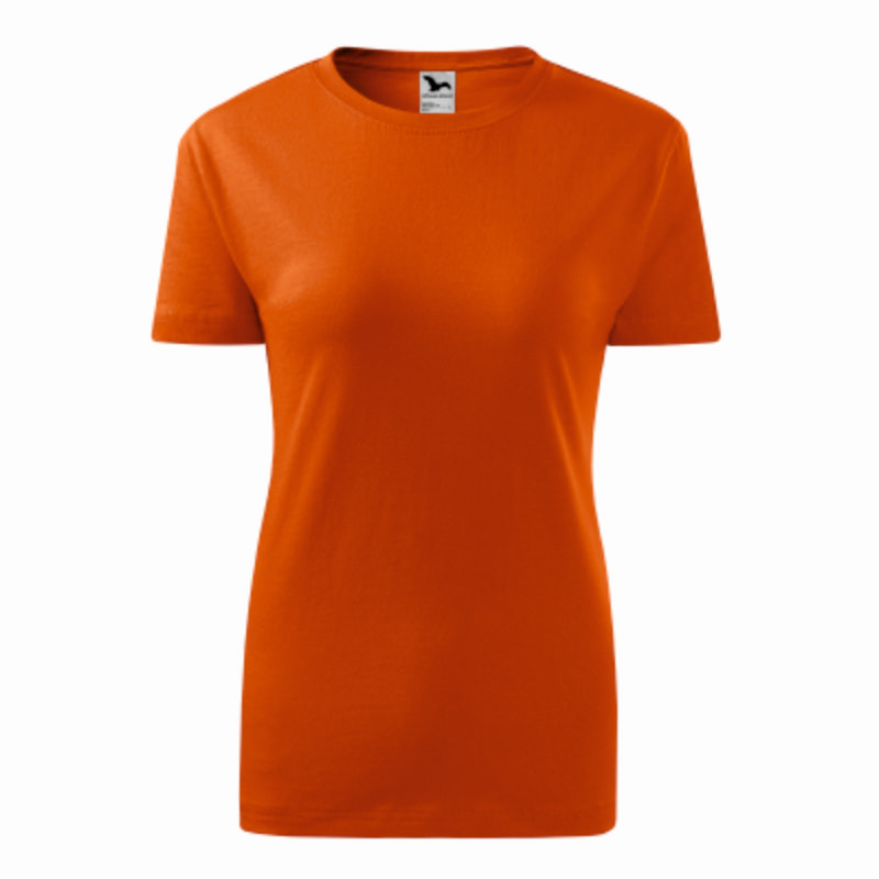 Tricou femei 100% bumbac portocaliu Tricou femei 100% bumbac portocaliu