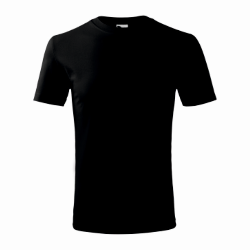 Tricou copii 100% bumbac Ring Spun negru Tricou copii 100% bumbac Ring Spun negru