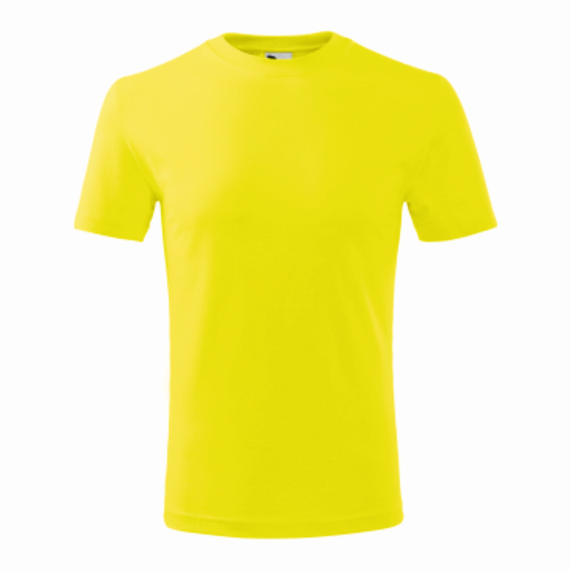 Tricou copii 100% bumbac Ring Spun galben Tricou copii 100% bumbac Ring Spun galben
