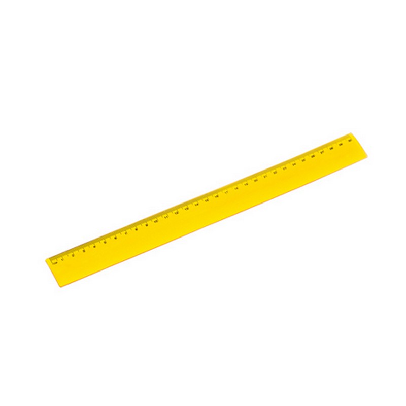 Rigla flexibila din plastic galben Rigla flexibila din plastic galben