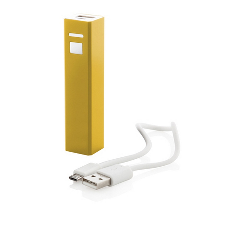 Power Bank aluminiu Thazer galben Power Bank aluminiu Thazer galben