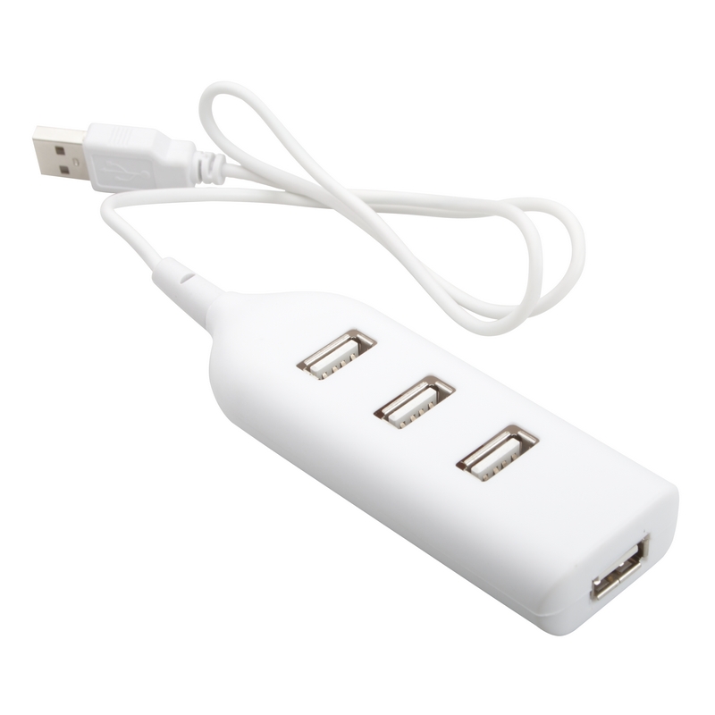 Hub USB din plastic Ohm alb Hub USB din plastic Ohm alb