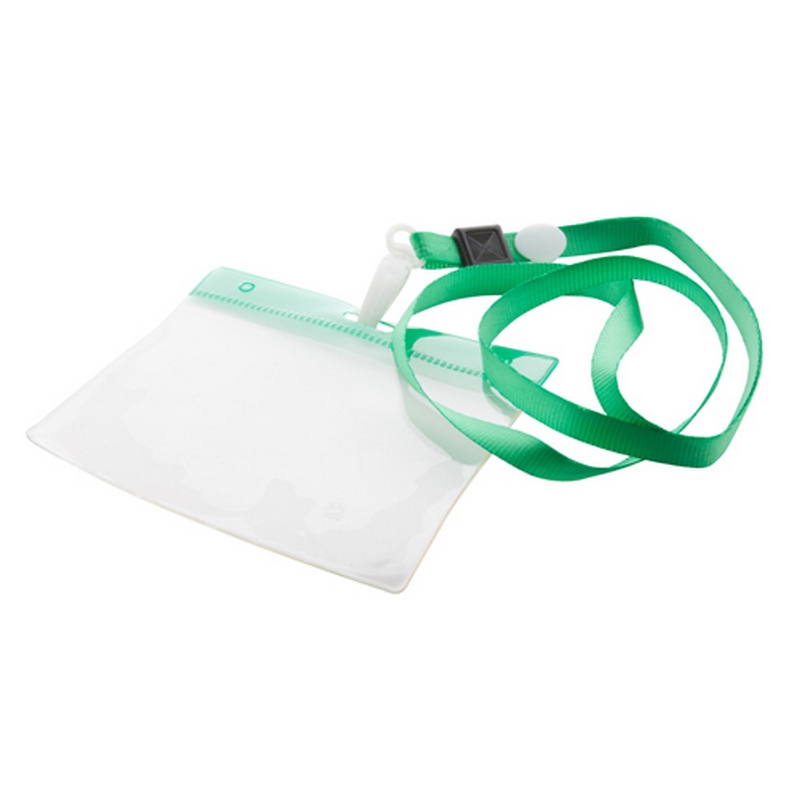 Suport ecuson cu Lanyard Maes verde Suport ecuson cu Lanyard Maes verde