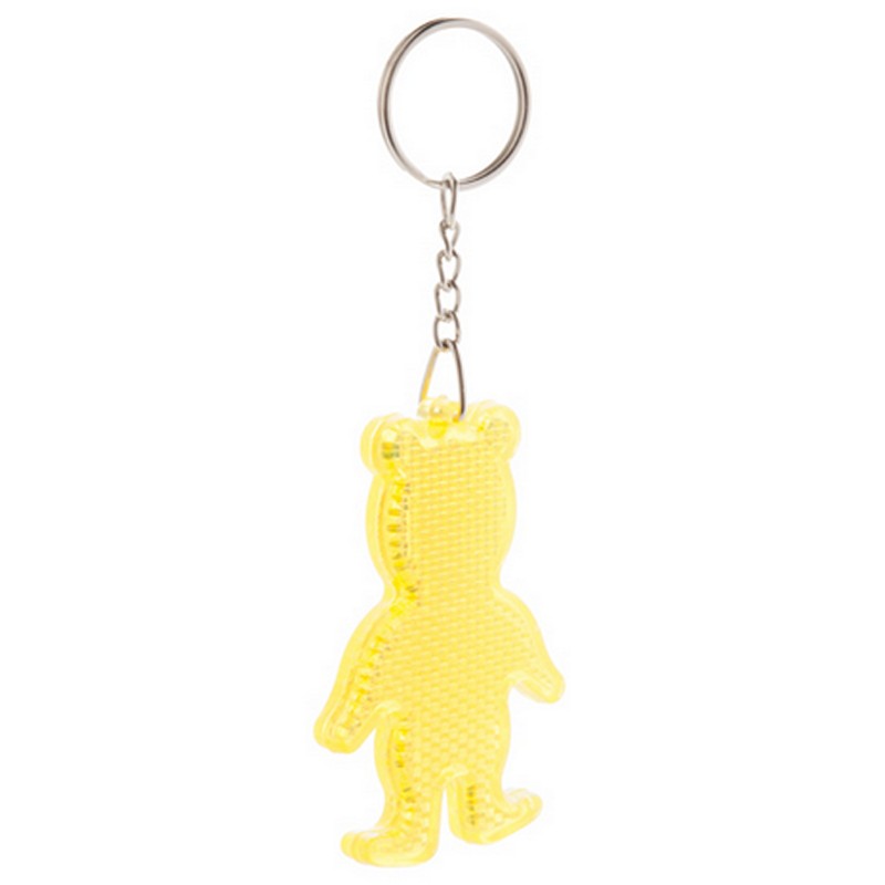 Breloc reflectorizant Safebear galben Breloc reflectorizant Safebear galben