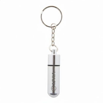 Carrypill breloc/cutie medicamente argintiu