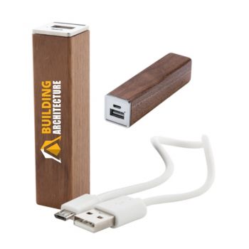power bank personalizat din lemn