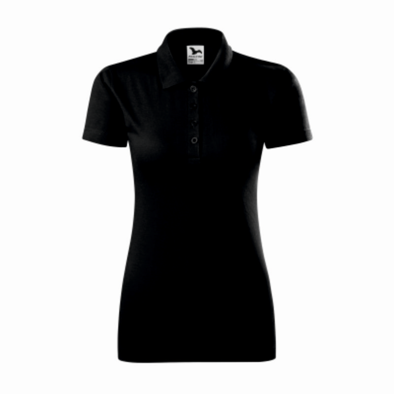 Tricou polo femei 100% bumbac negru Tricou polo femei 100% bumbac negru