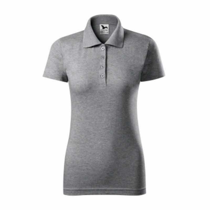 Tricou polo femei 100% bumbac gri Tricou polo femei 100% bumbac gri