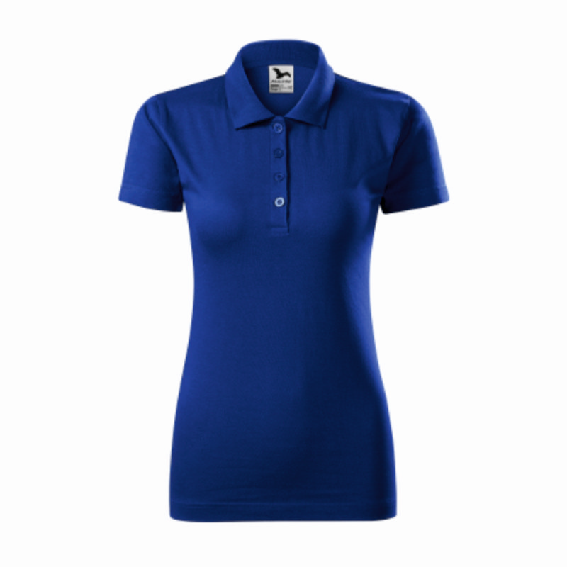 Tricou polo femei 100% bumbac albastru Tricou polo femei 100% bumbac albastru
