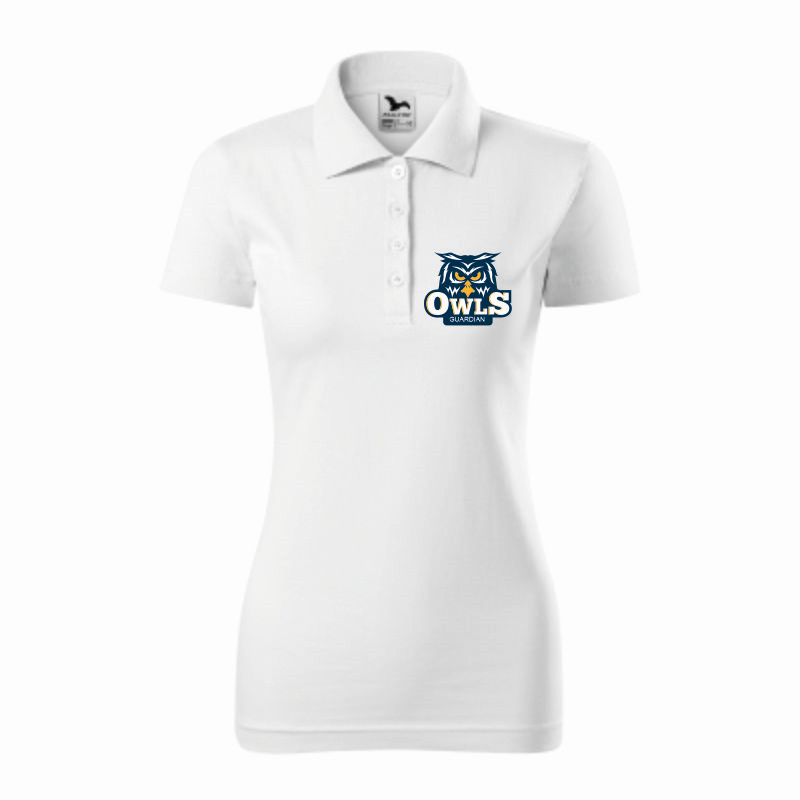 Tricou polo femei 100% bumbac alb Tricou polo femei 100% bumbac alb