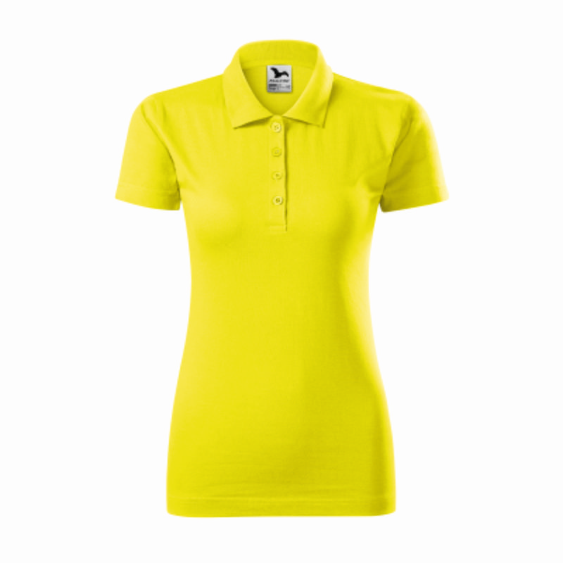 Tricou polo femei 100% bumbac galben Tricou polo femei 100% bumbac galben
