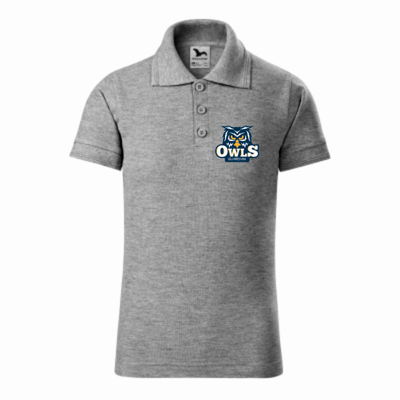 Tricou polo copii 100% Bumbac Ring Spun gri Tricou polo copii 100% Bumbac Ring Spun gri