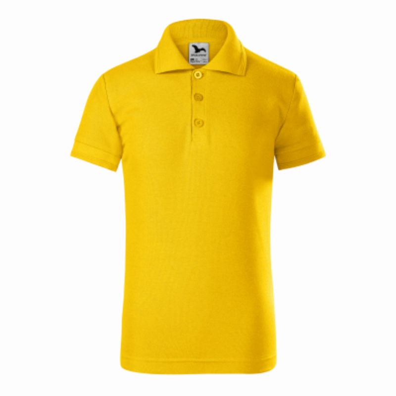 Tricou polo copii 100% Bumbac Ring Spun galben Tricou polo copii 100% Bumbac Ring Spun galben
